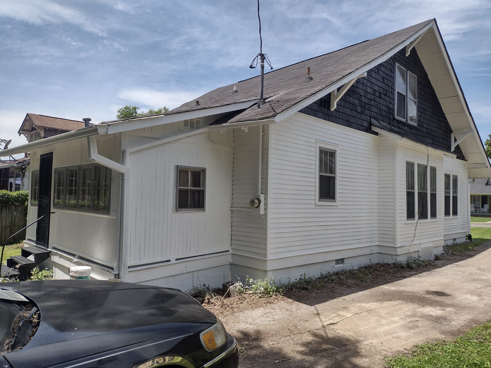 Dramatic exterior transformation — freshly painted Nashville home